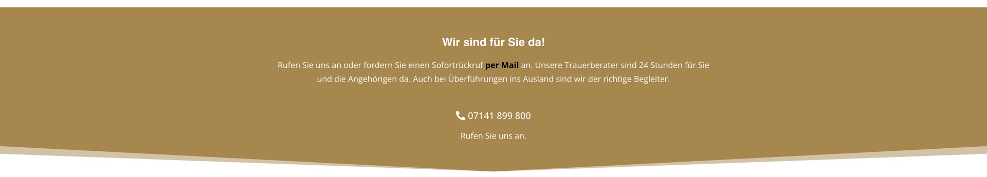 Ausschnitt 5 von 5 der Website von Ivancic Bestattungen, Landkreis Ludwigsburg