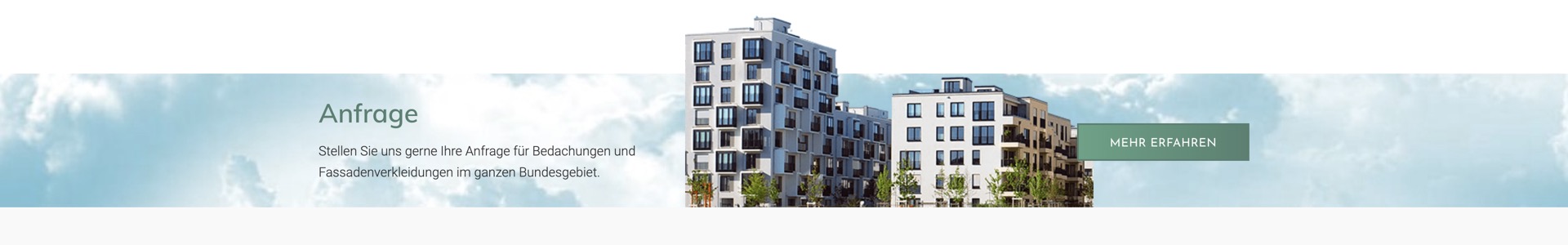 Ausschnitt 5 von 5 der Website von KLAUS Dächer & Fassaden, Essen