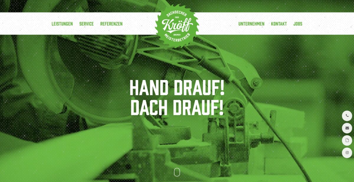 Screenshot der Website