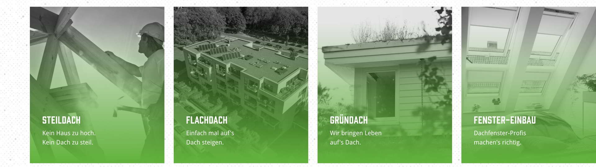 Ausschnitt 5 von 6 der Website von Kröff Dachdecker, Landkreis Diepholz