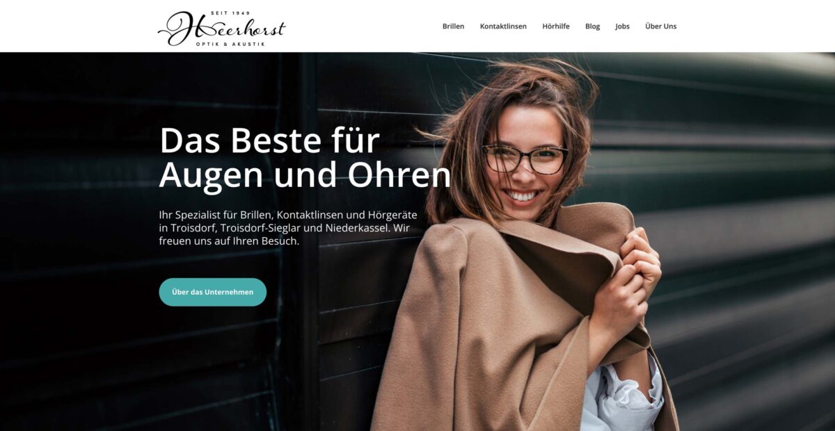 Screenshot der Website
