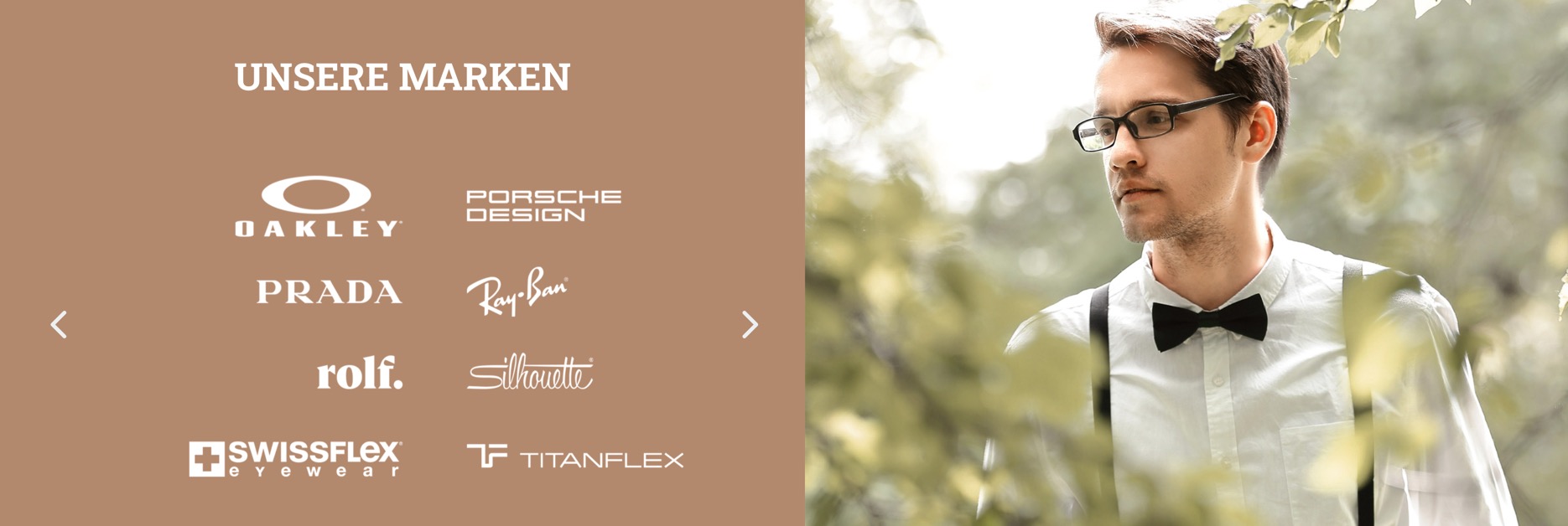 Ausschnitt 4 von 5 der Website von Der Brillenmacher Waiblingen, Rems-Murr-Kreis