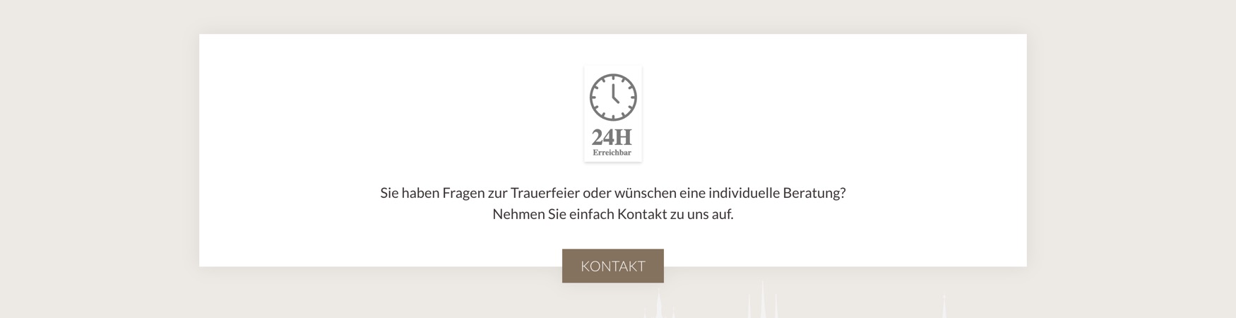 Ausschnitt 6 von 6 der Website von Bestattungen Hohenwinden, Erfurt