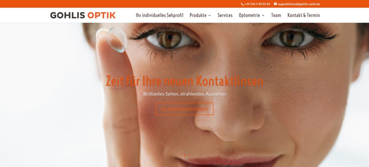 Screenshot der Website