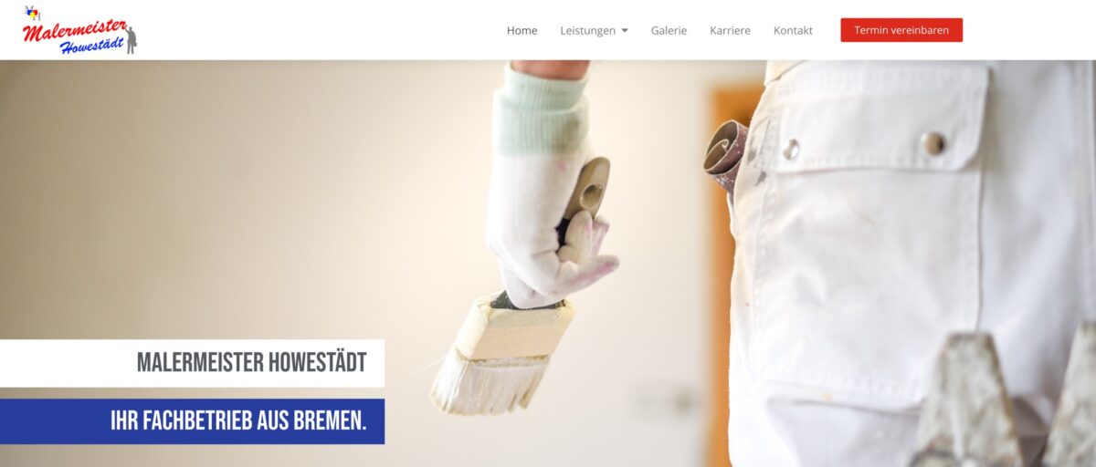 Screenshot der Website