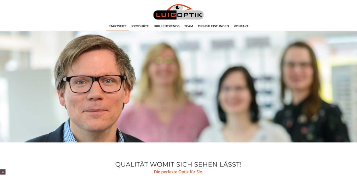 Screenshot der Website