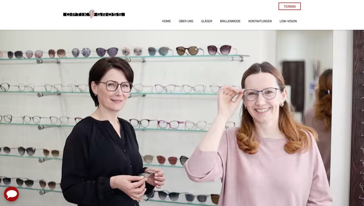 Screenshot der Website