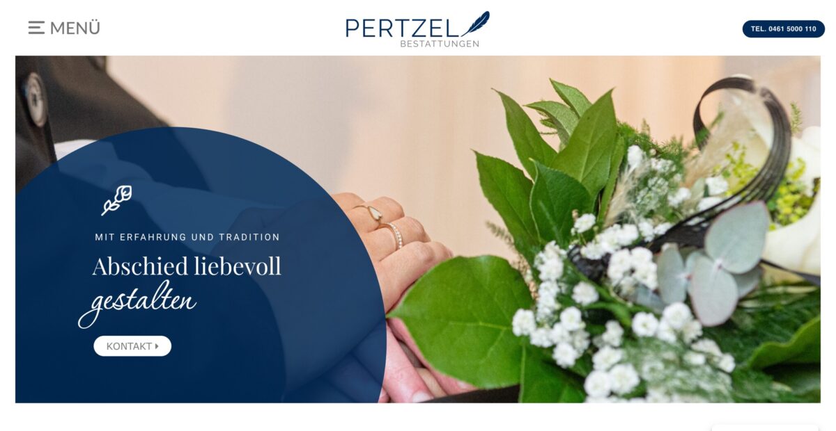 Screenshot der Website