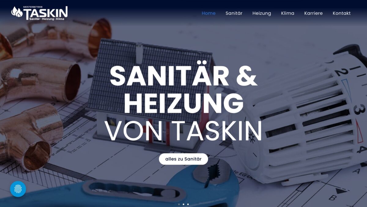 Screenshot der Website