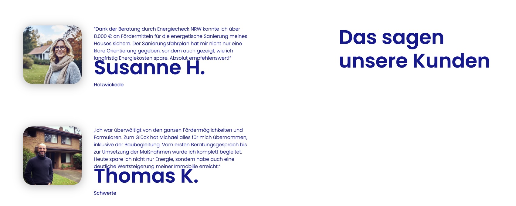 Ausschnitt 4 von 4 der Website von EnergieCheck NRW, Dortmund