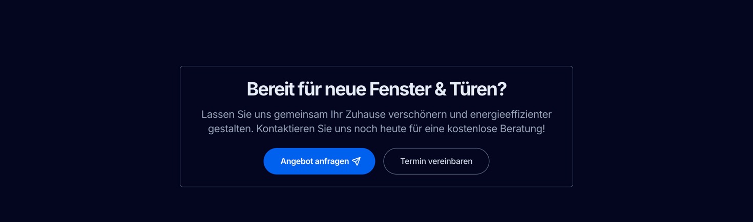 Ausschnitt 6 von 6 der Website von Fensterbau Odenthal, Rhein-Sieg-Kreis