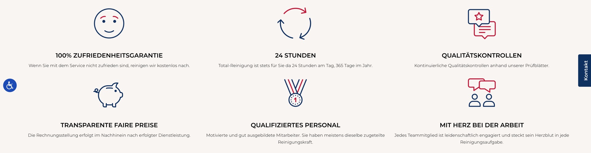 Ausschnitt 5 von 6 der Website von Total  Reinigung, Rhein-Sieg-Kreis