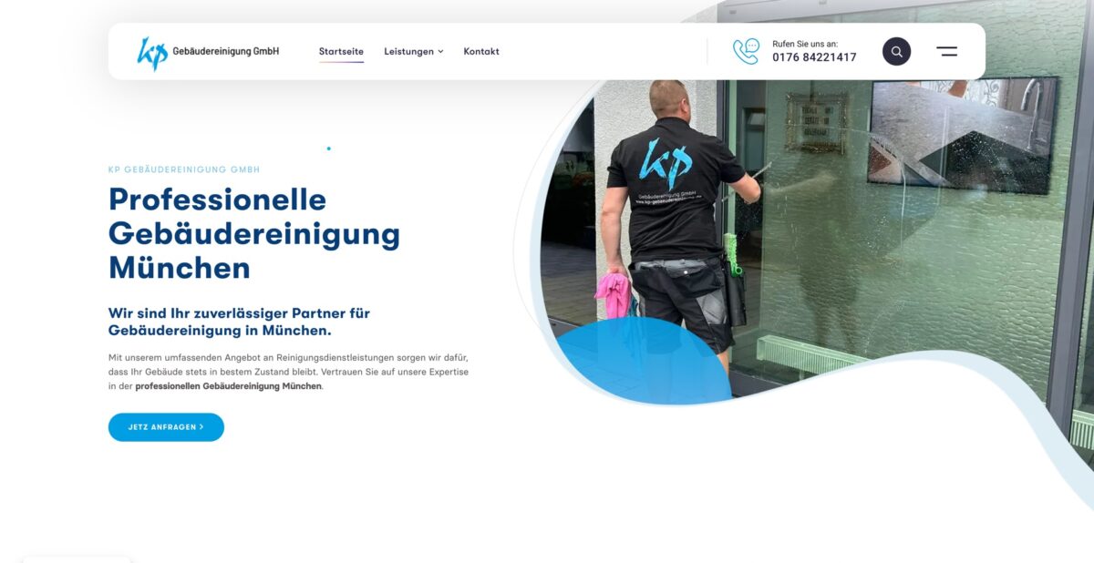 Screenshot der Website