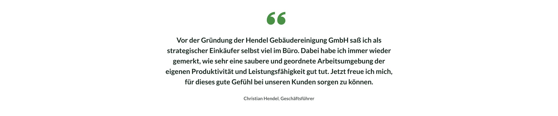 Ausschnitt 5 von 5 der Website von Hendel Gebäudereinigung, Dresden