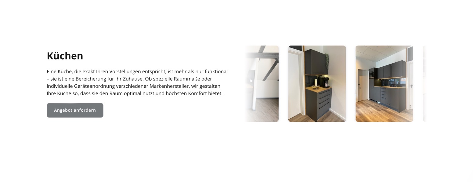 Ausschnitt 6 von 6 der Website von Tischlerei Dühnfort & Hippchen, Bremen