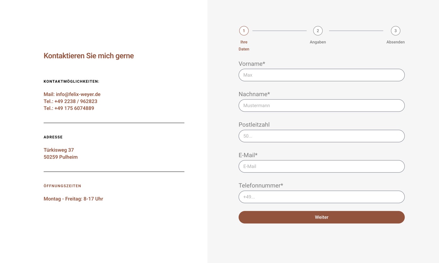 Ausschnitt 4 von 5 der Website von Felix Weyer Holz & Design, Rhein-Erft-Kreis