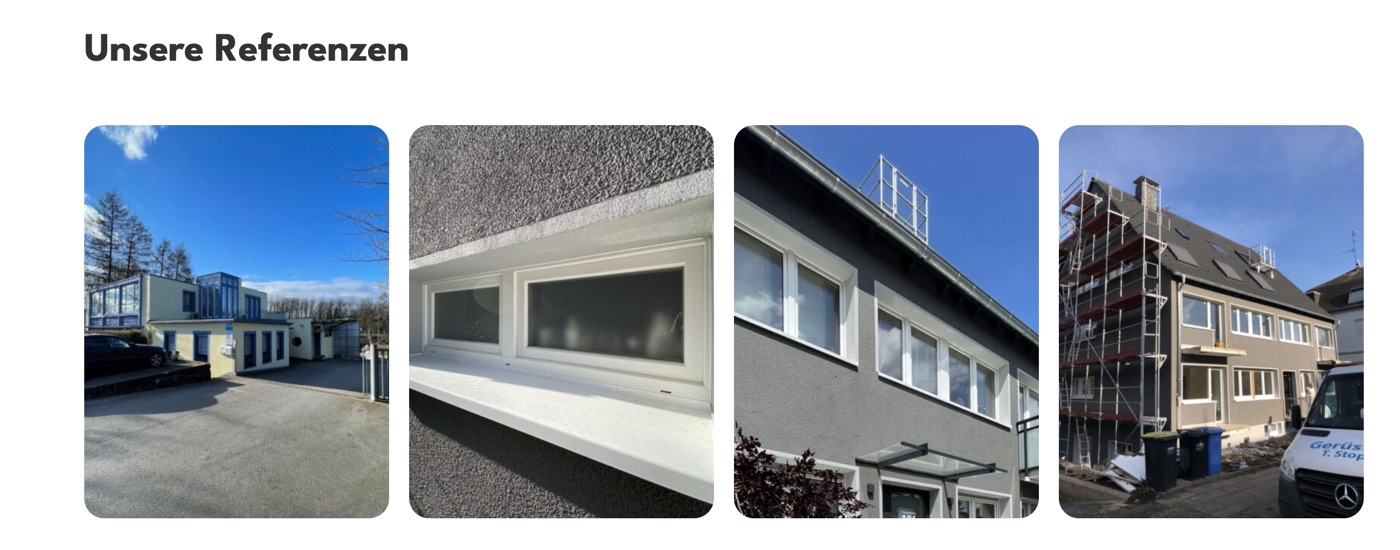 Ausschnitt 6 von 6 der Website von Fenster Kronen, Kreis Mettmann