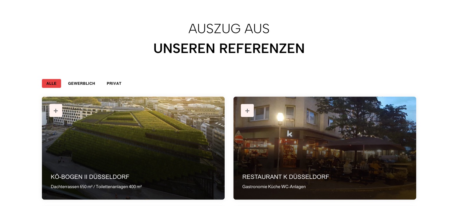 Ausschnitt 4 von 6 der Website von Der Fliesenmann, Bochum