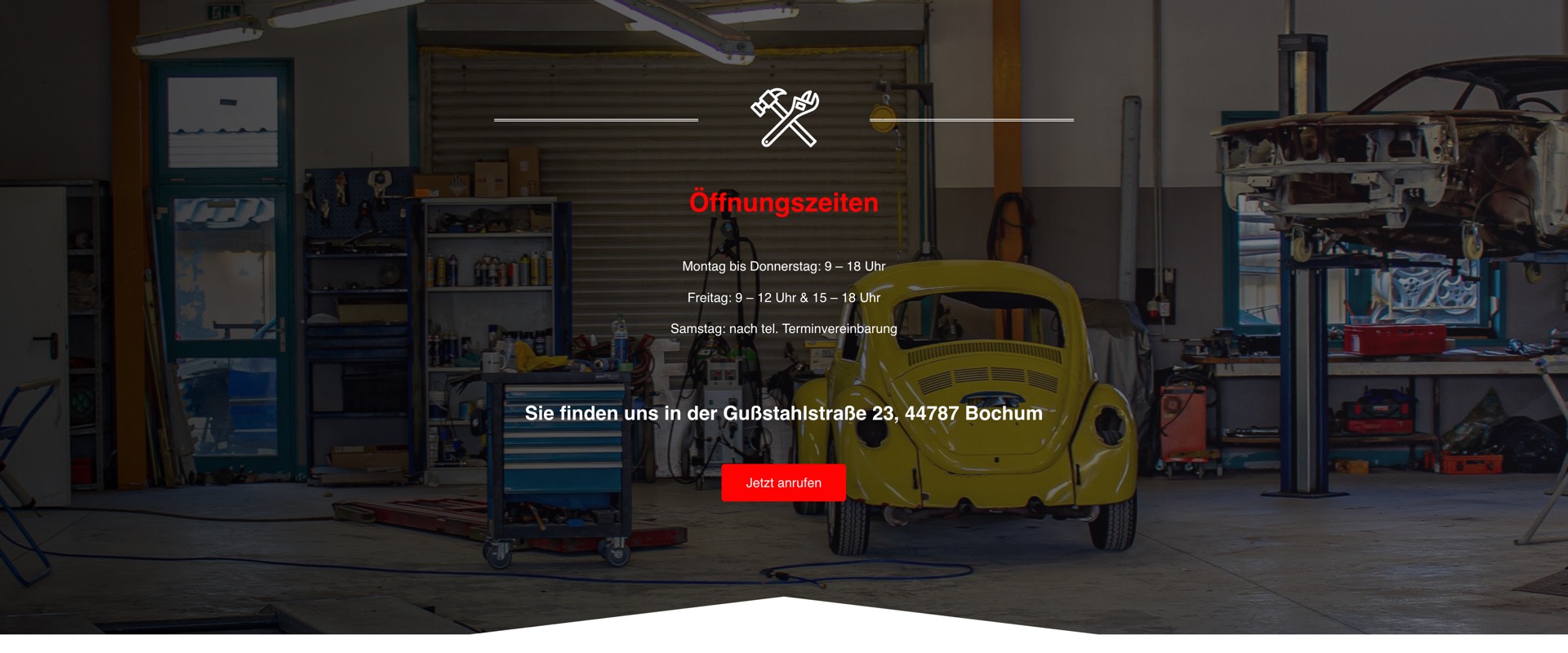 Ausschnitt 4 von 6 der Website von Autoservice Fouad, Bochum