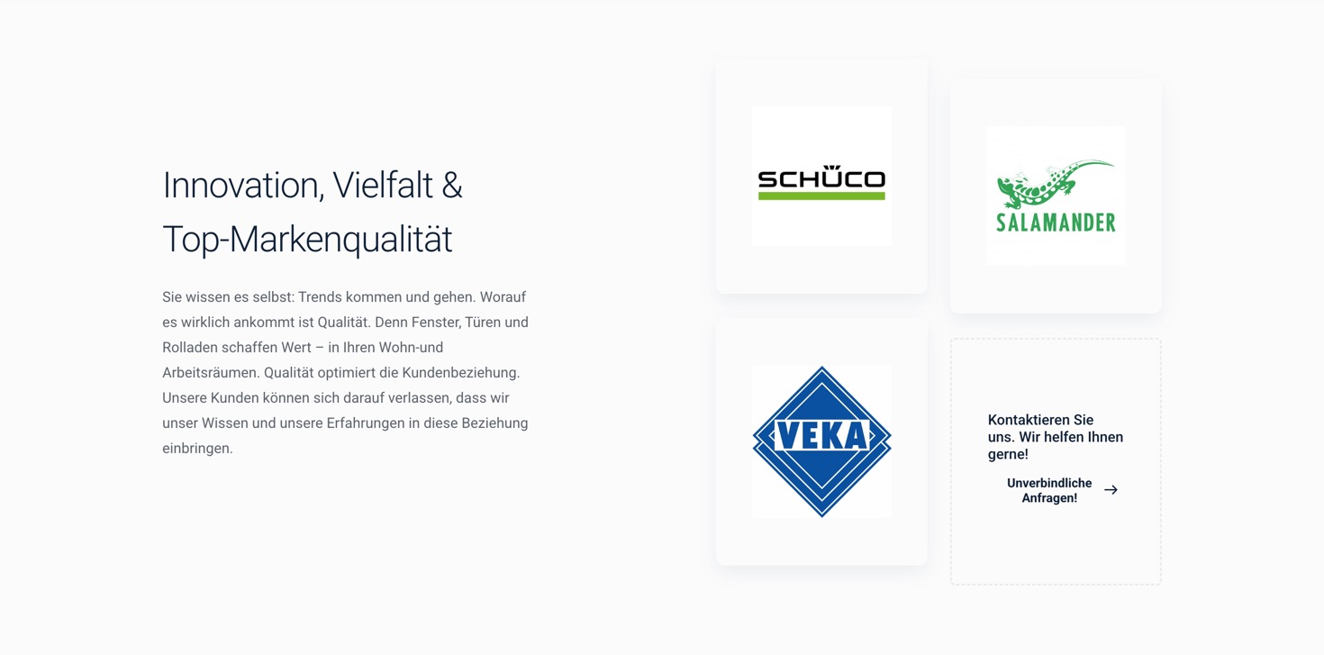 Ausschnitt 3 von 5 der Website von VOLODER, Köln