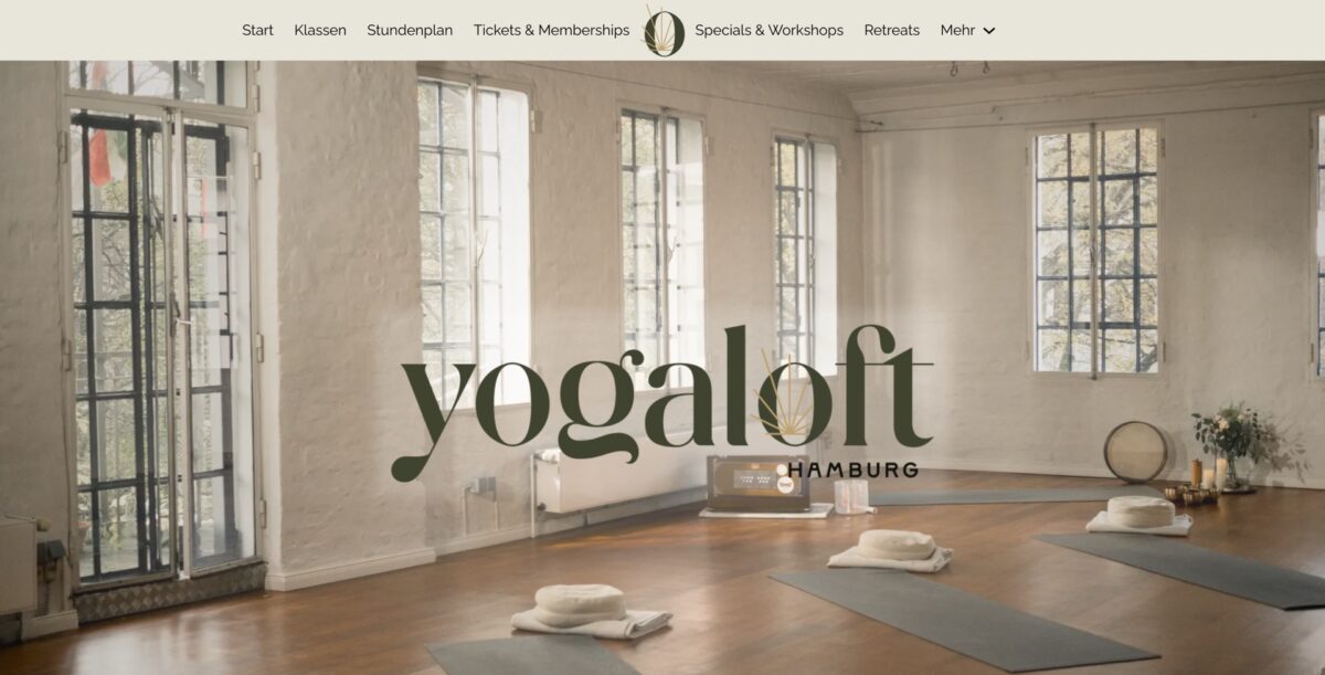 Screenshot der Website