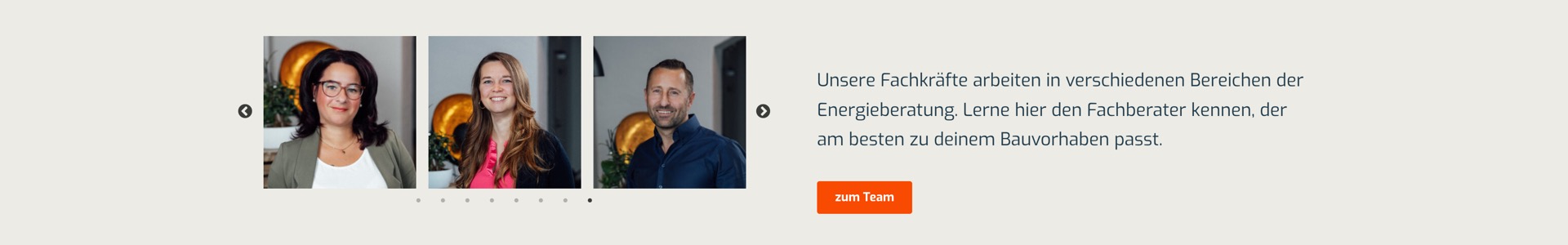 Ausschnitt 5 von 5 der Website von ELB Energieberatung, Potsdam