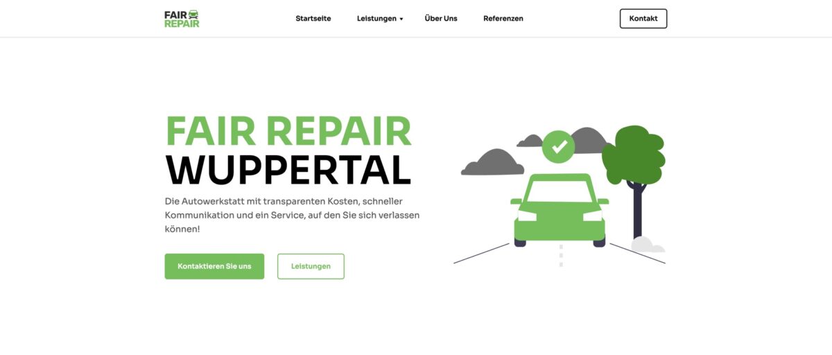 Screenshot der Website