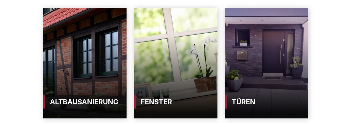 Ausschnitt 1 von 4 der Website von Kaiser Kunststoff-Fensterbau, Wiesbaden