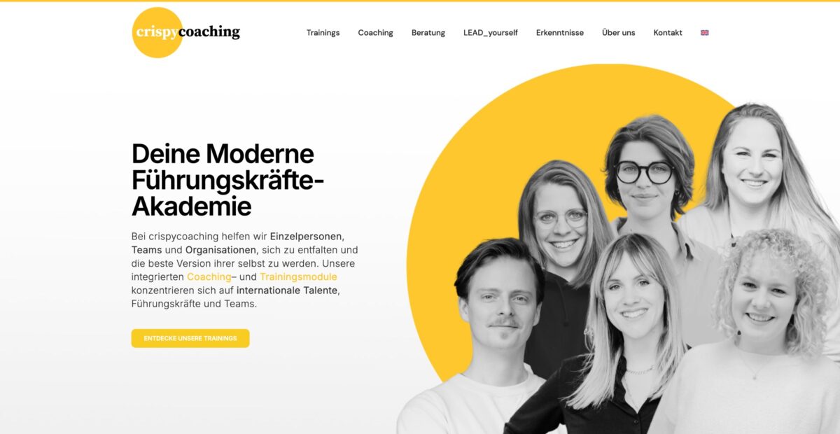Screenshot der Website
