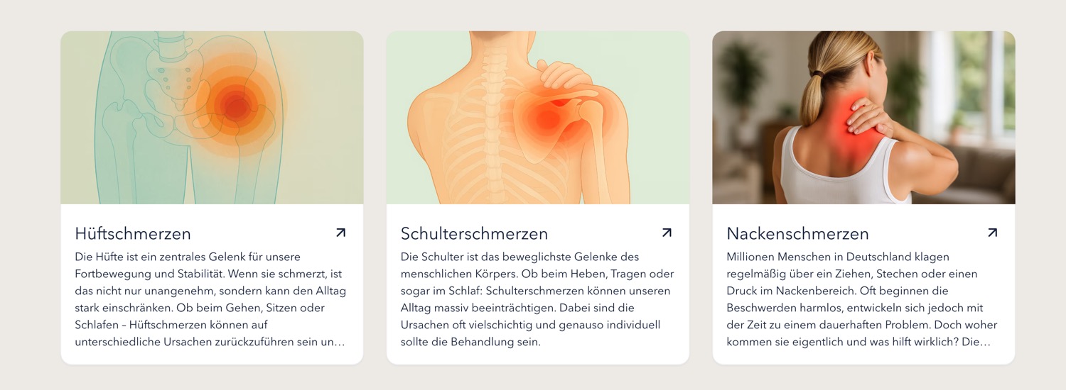 Ausschnitt 6 von 6 der Website von Viaphysio, Berlin