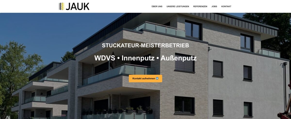 Screenshot der Website