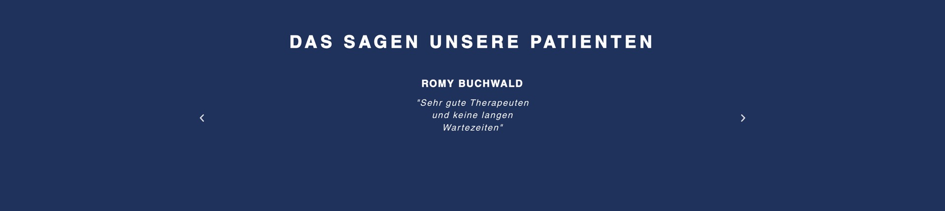 Ausschnitt 6 von 6 der Website von Reaktiv – Zentrum für Physiotherapie, Frankfurt am Main