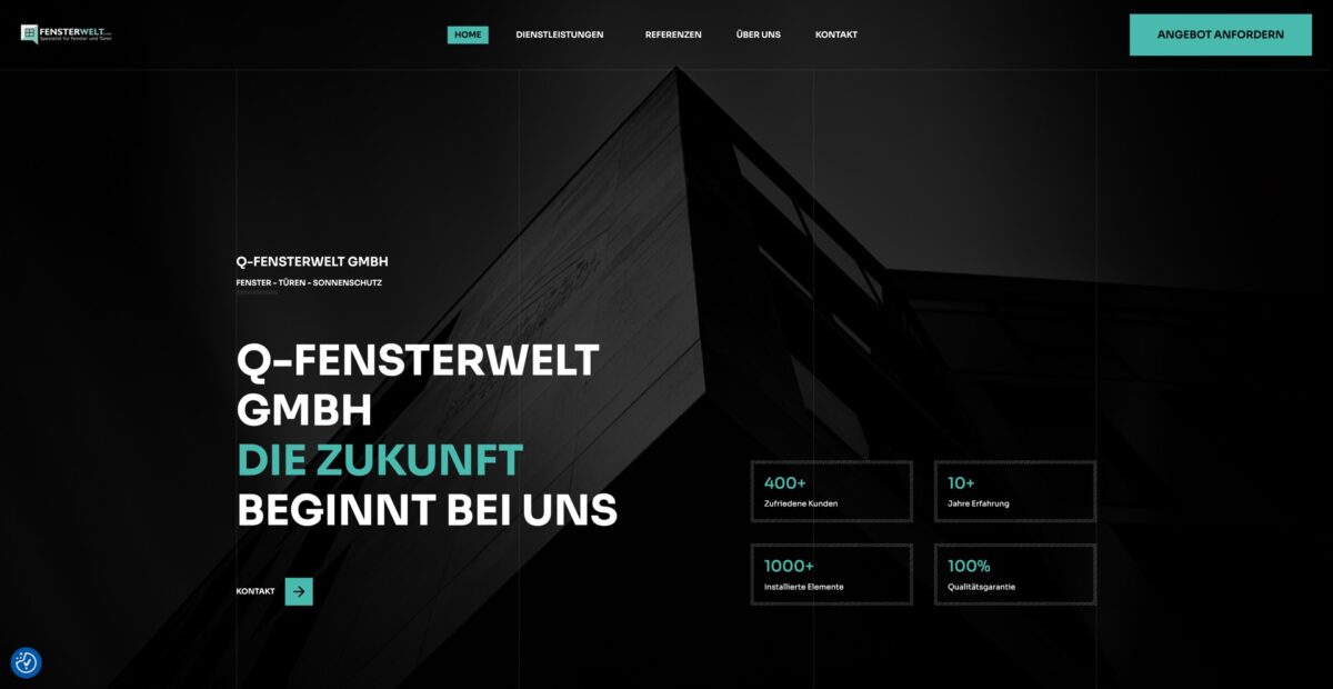 Screenshot der Website