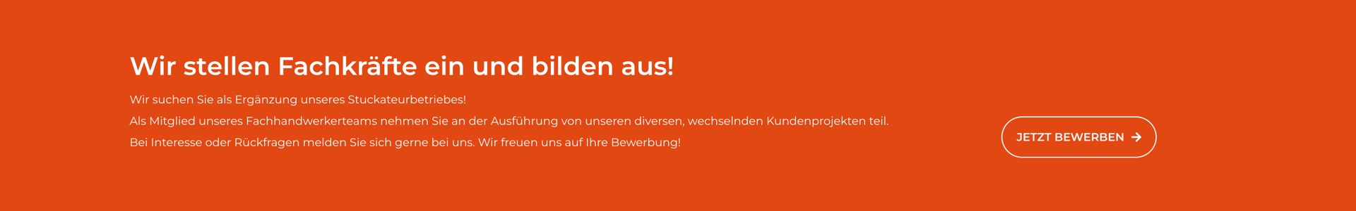 Ausschnitt 3 von 3 der Website von Stuckateurmeister Gerd Holterhöfer, Köln