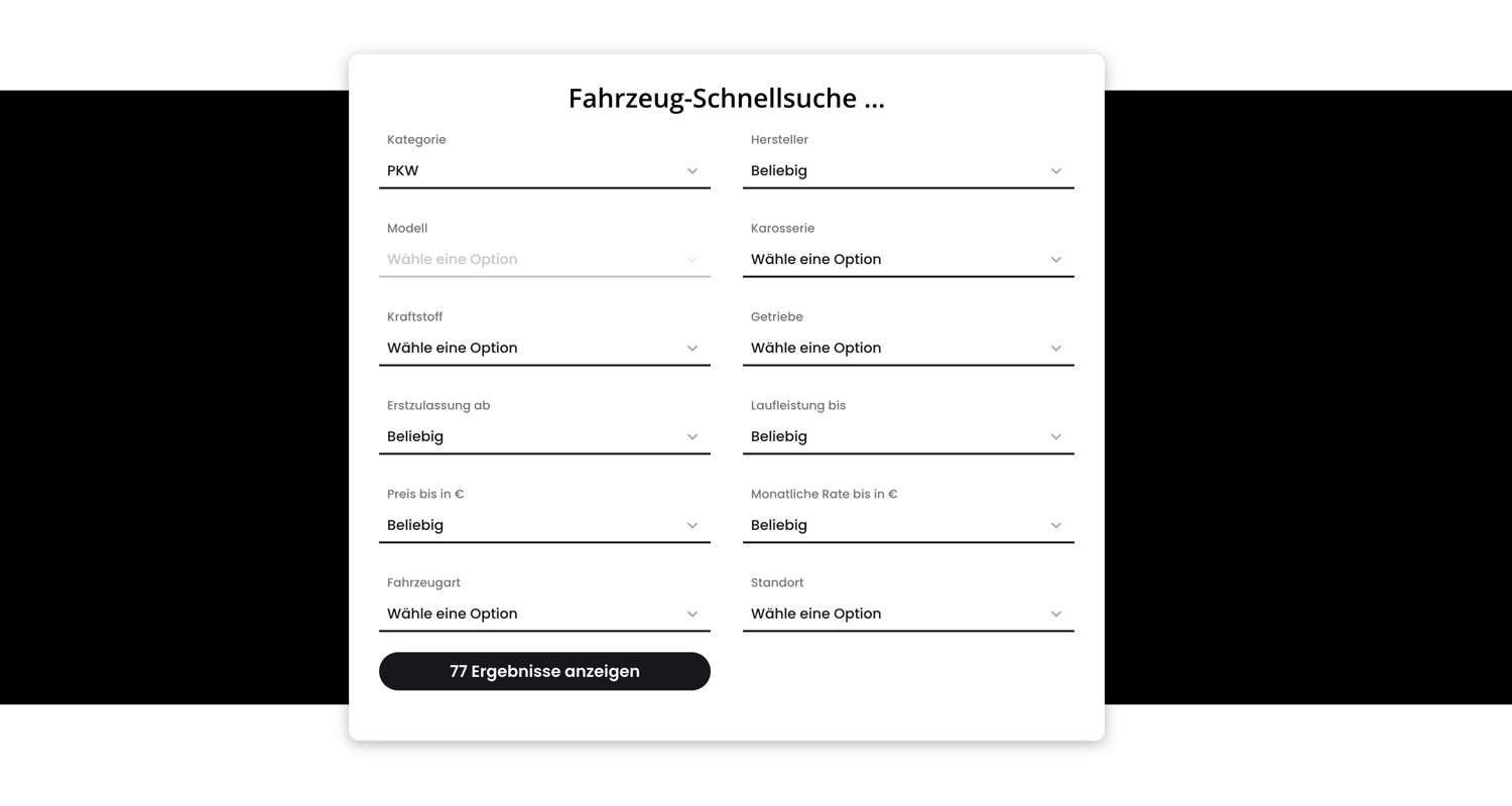 Ausschnitt 1 von 4 der Website von AutoWelt Lutz, Landkreis Fürstenfeldbruck