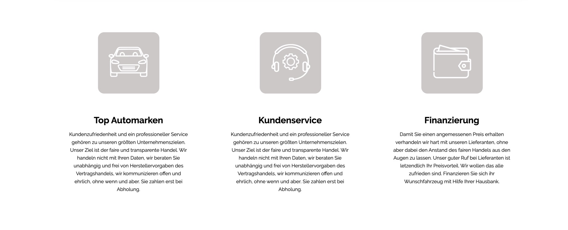Ausschnitt 5 von 6 der Website von Autohaus Rühlemann, Leipzig