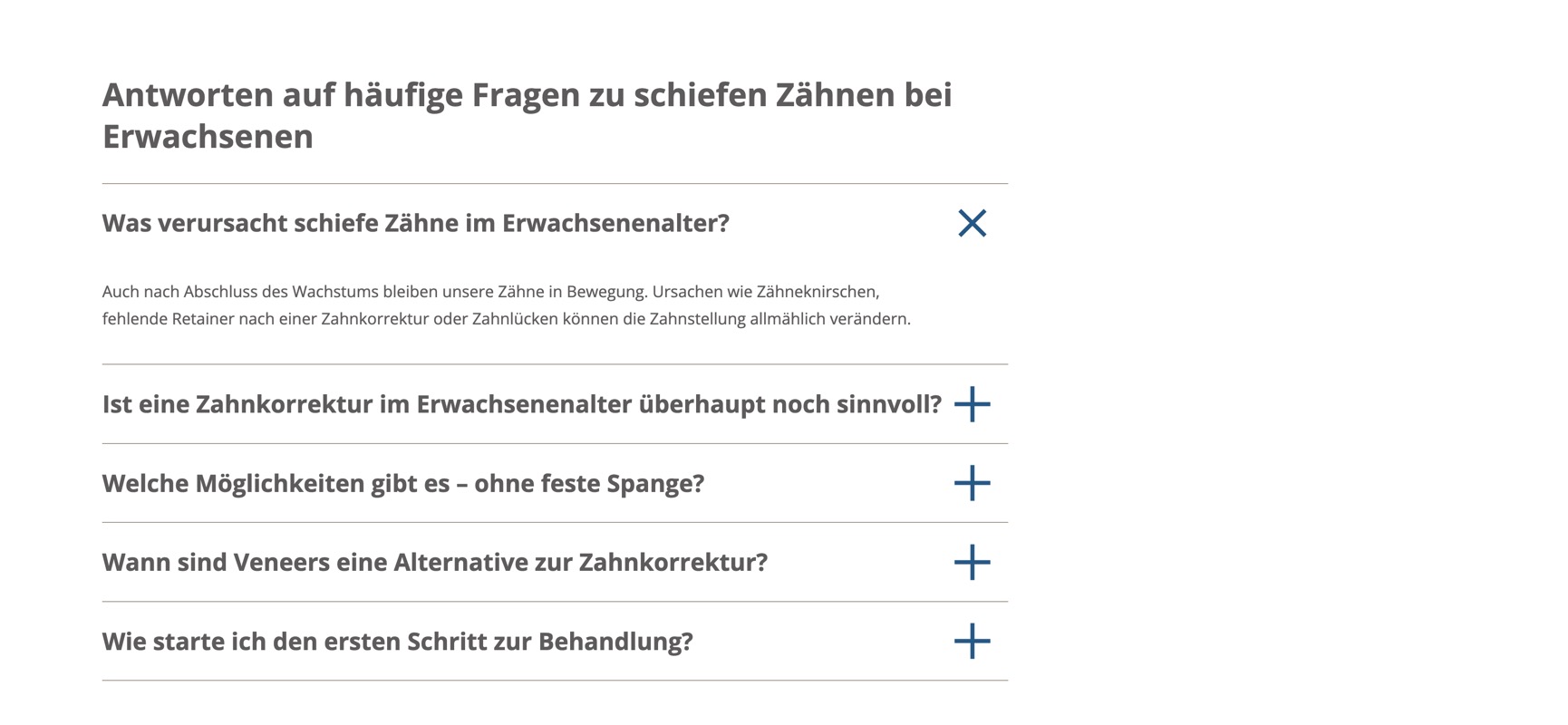 Ausschnitt 6 von 6 der Website von Zahnärzte Ulm, Ulm