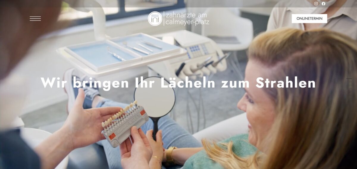 Screenshot der Website