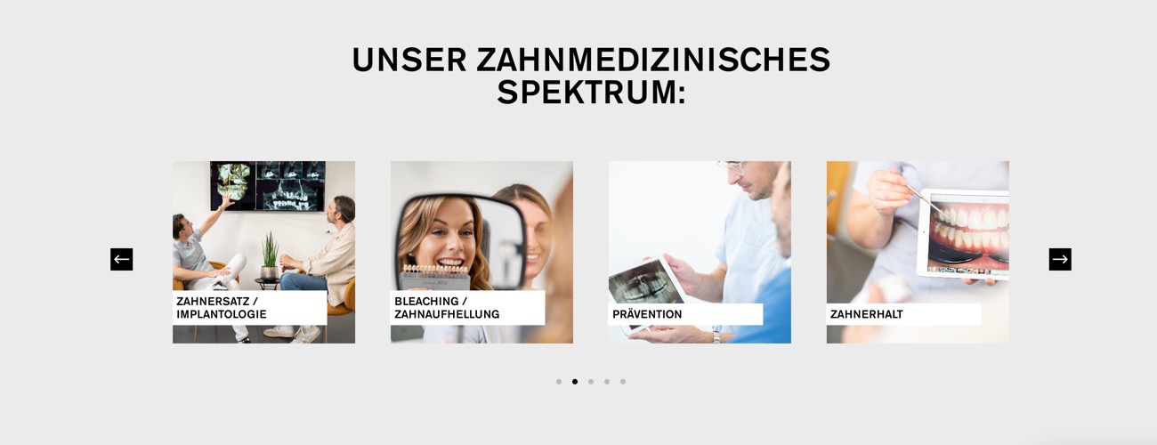 Ausschnitt 2 von 4 der Website von Dr. Dittmar & Kollegen, Landkreis Esslingen