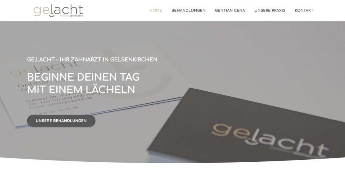 Screenshot der Website