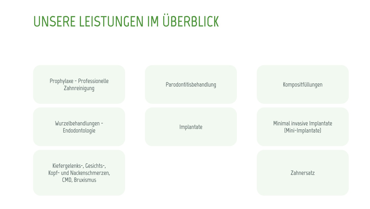 Ausschnitt 3 von 6 der Website von Allgäu Zahn MVZ, Kempten (Allgäu)