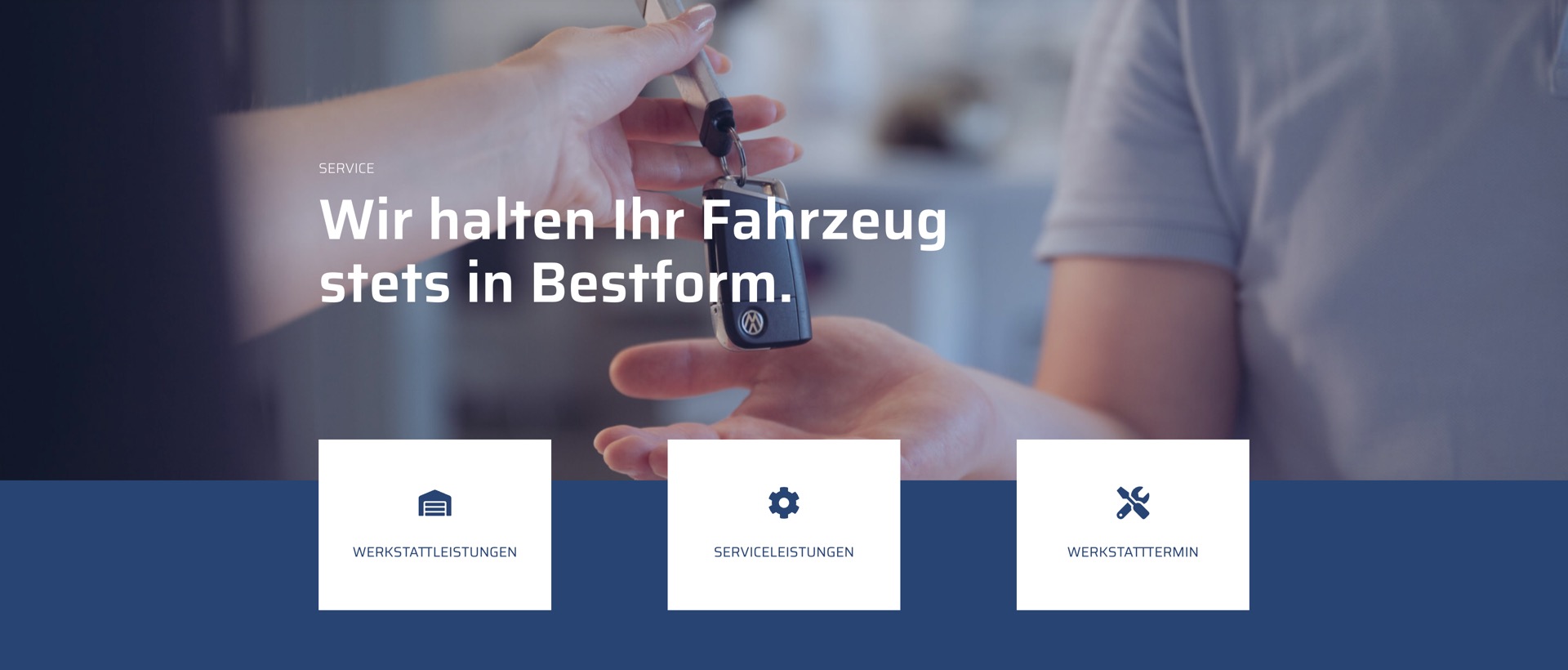 Ausschnitt 6 von 6 der Website von Autohaus Heinrich Berg, Kreis Ostholstein