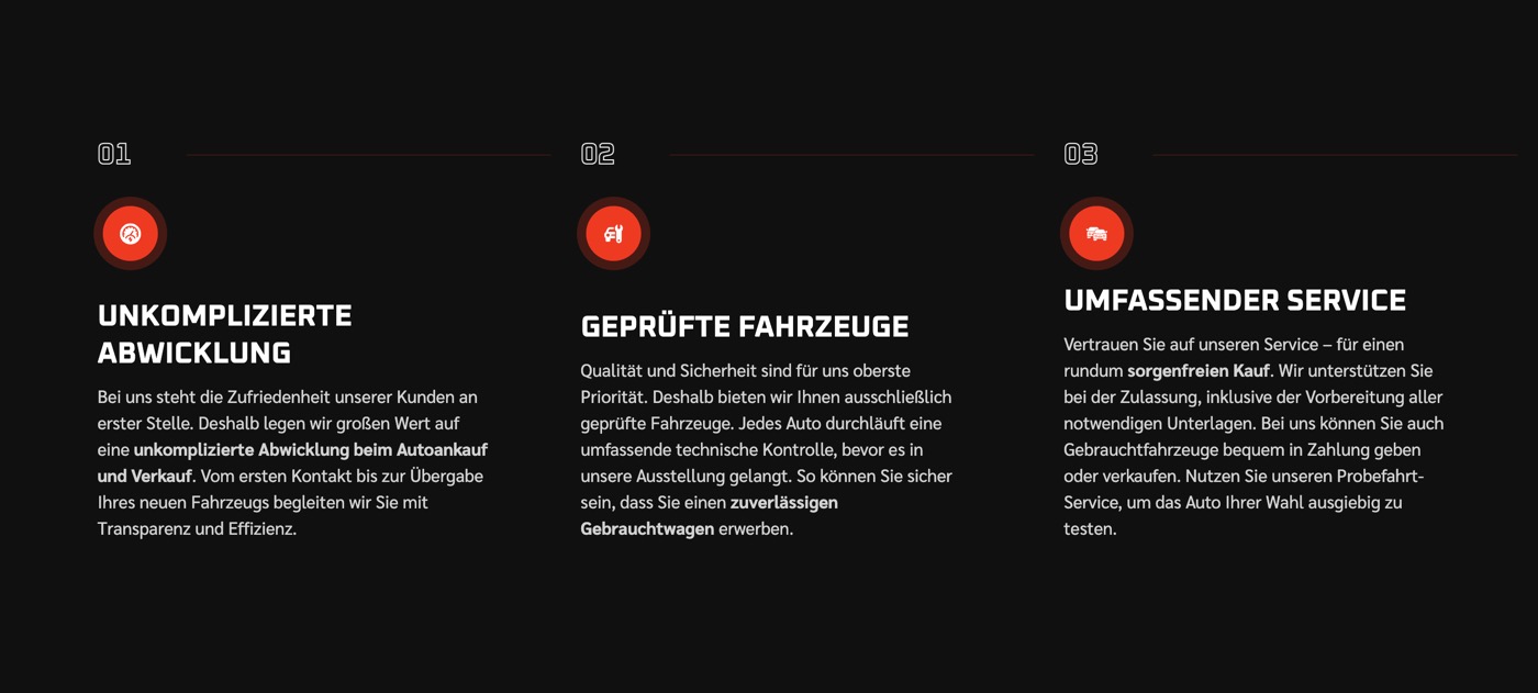 Ausschnitt 3 von 5 der Website von Autopark Erfurt, Erfurt