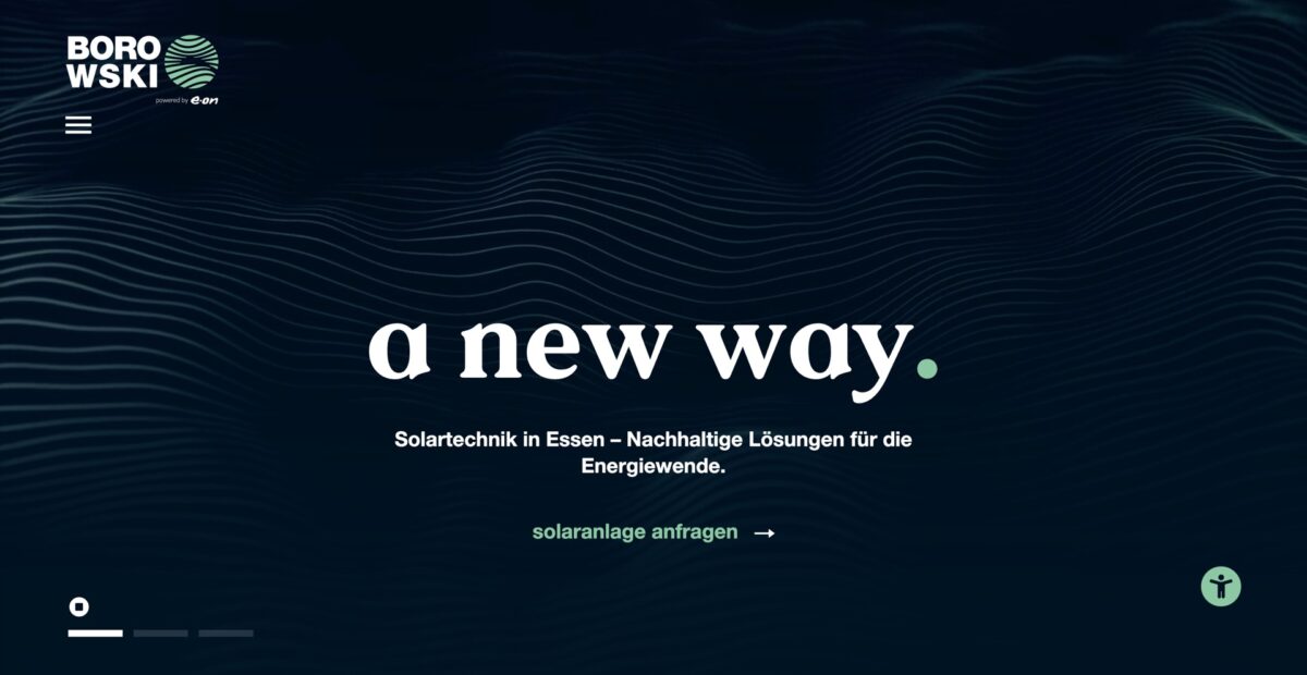 Screenshot der Website