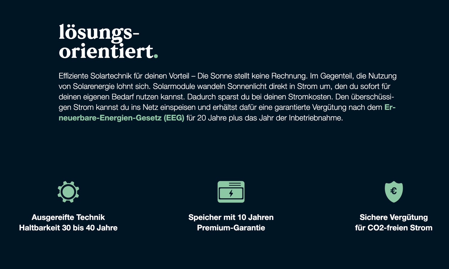 Ausschnitt 4 von 6 der Website von Der Solarbauer Borowski, Essen