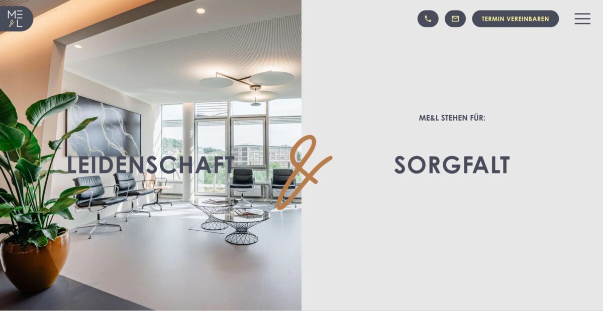 Screenshot der Website
