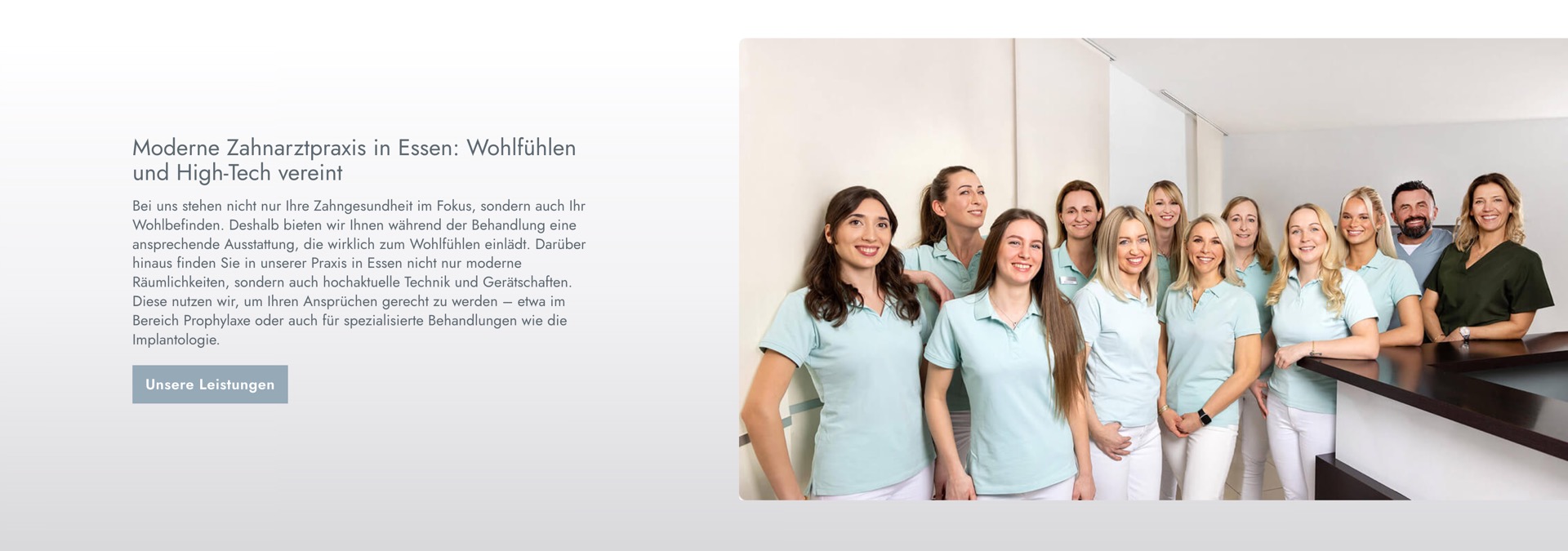 Ausschnitt 3 von 4 der Website von Stadtwaldpraxis Essen, Essen