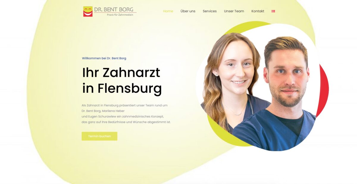 Screenshot der Website