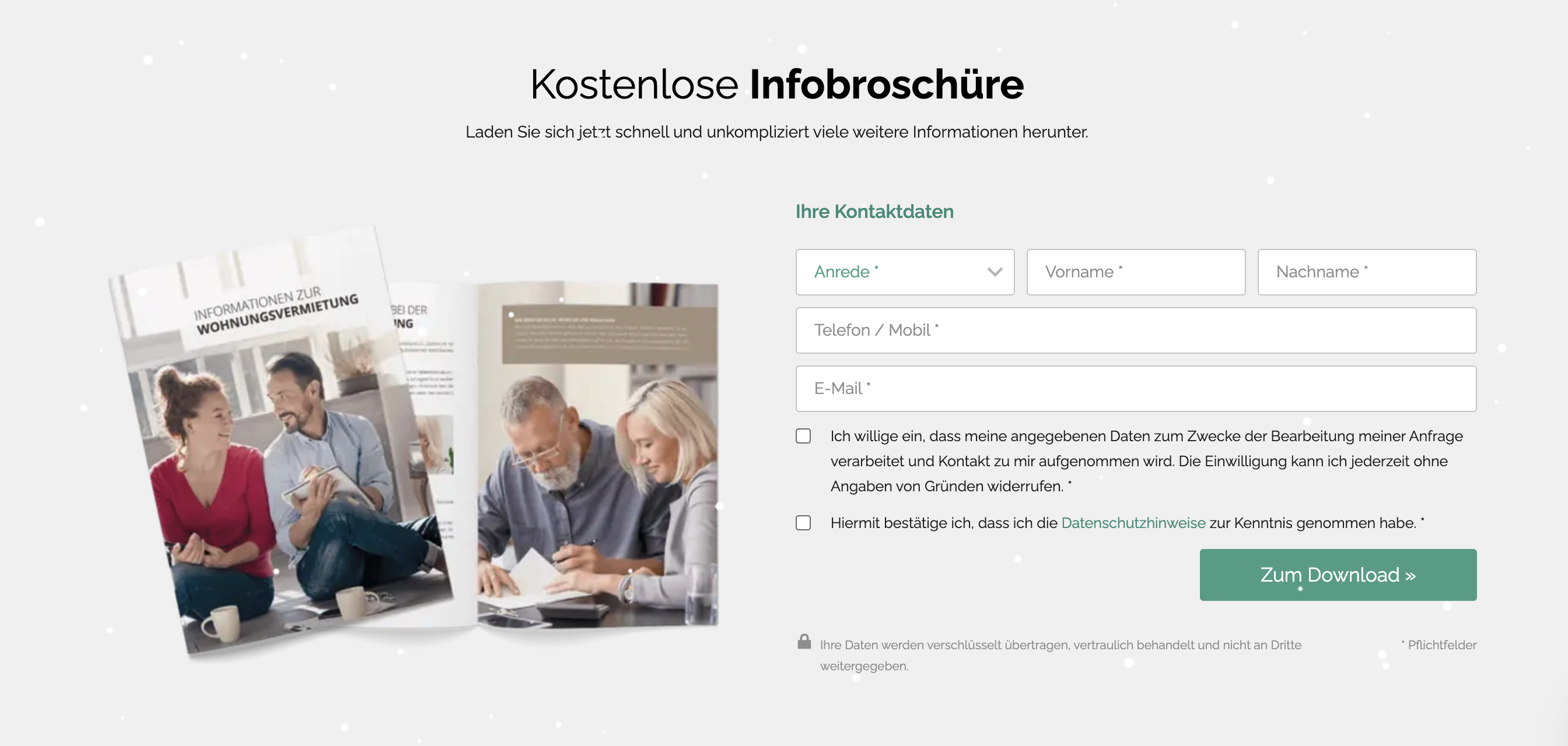Ausschnitt 4 von 4 der Website von Werneburg Immobilien, Berlin