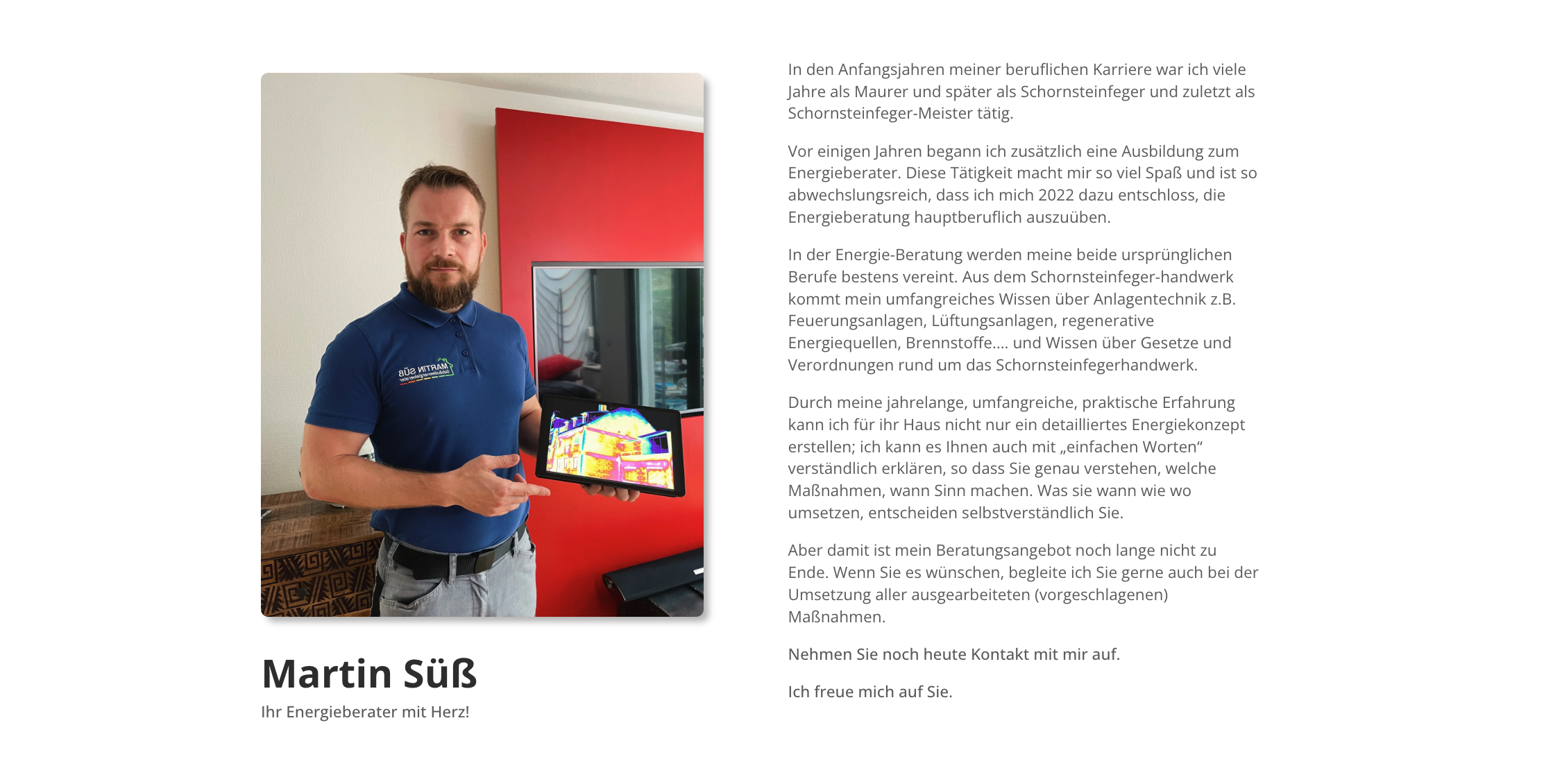 Ausschnitt 3 von 4 der Website von Martin Süß – Gebäudeenergieberater, Kaiserslautern